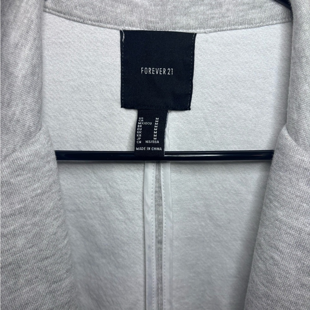 Women's Long line Gray Coat - Picture 3 of 5